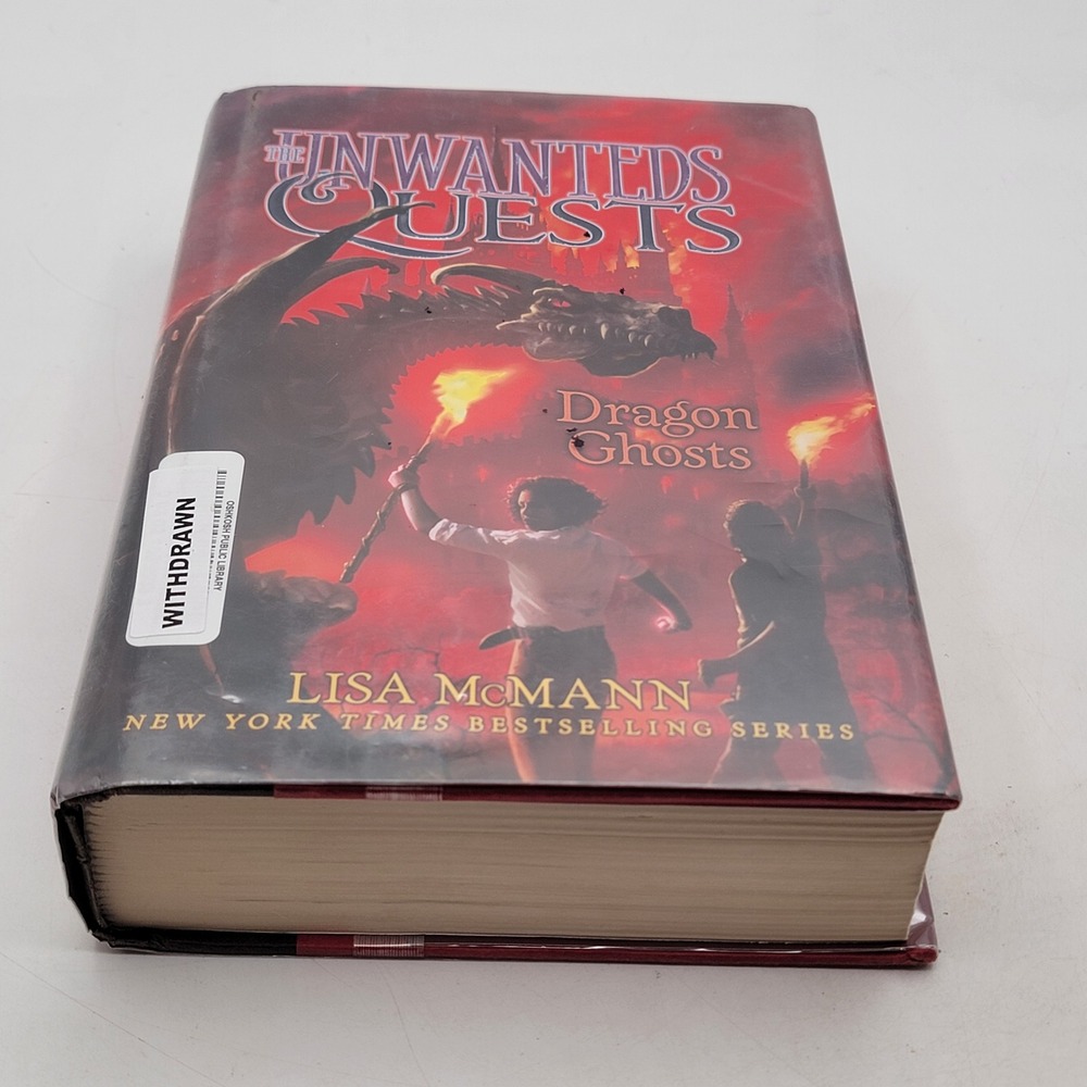Lisa McMann Dragon Ghosts Hardcover 1st Edition Unwanteds Quests Book 3 Good